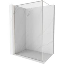Mexen Kioto-F Dušo sienelė Walk-in su rėmu 125 x 202 cm, skaidri 8 mm, šlifuotas nikelis - 800-125-104-97-00