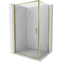 Mexen Exo atveriama dušo kabina 70 x 90 cm, permatoma, auksinė - 817-070-090-50-00