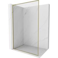 Mexen Kioto-F L dušo sienelė Walk-in su rėmu 120 x 202 cm, skaidri 8 mm, auksinė - 800-120-174-50-00