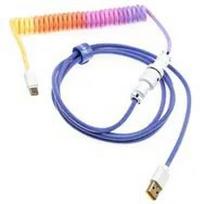 Ducky Premicord Afterglow Coiled Cable, USB Type-C to Type-A - 1.8m