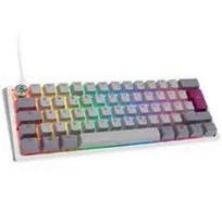 Ducky One 3 Mist Grey Mini Gaming Keyboard, RGB LED - MX-Silent-Red