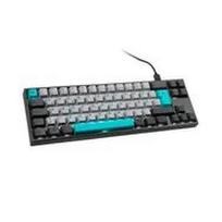 Ducky Miya Pro Moonlight TKL Gaming Keyboard for PC/Mac, MX-Blue, White LED - Dark Grey