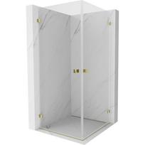 Mexen Lunar-B Duo pakabinama dušo kabina 80 x 80 cm, permatomas, auksinė - 832-080L-080P-50-00