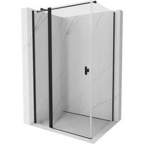 Mexen Mist T vonia kabina atveriama 110 x 95 cm, permatomas, juodas - 8A4T-110-095-70-00