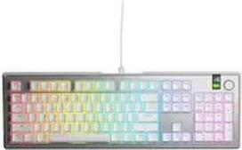 Glorious GMMK 3 Pro 100% Custom Gaming Keyboard - Pre-Built, ANSI (US), Fox Switches, Silver