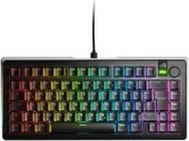 Glorious GMMK 3 Pro 75% Custom Gaming Keyboard - Pre-Built, ISO (DE), Fox Switches, Black