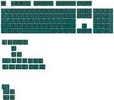 Glorious GPBT Basics Keycaps, ANSI Layout (US), PBT, Dye-Sub - Totem Green