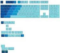 Glorious GPBT Gradient Keycaps, ANSI Layout (US), PBT, Dye-Sub - Ocean