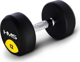 HMS Rubberized dumbbell 12 kg HMS HG PRO 12
