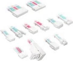 Kolink Core Pro Braided Cable Extension Kit 12V-2x6 Type 1 - Brilliant White/Neon Blue/Pure Pink