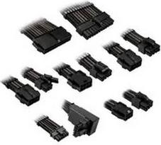 Kolink Core Pro Braided Cable Extension Kit 12V-2x6 Type 2 - Jet Black/Gunmetal Grey