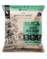 COUNTRY OF ANIMALS Turkey with Rabbit M 50g kalakutas su triušiu, sausas maistas šunims