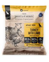 COUNTRY OF ANIMALS Turkey with Lamb M 50g kalakutas su aviena, sausas maistas šunims