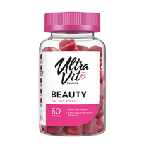 UltraVit Gummies Beauty Maisto papildas plaukams, odai ir nagams 60 guminukų