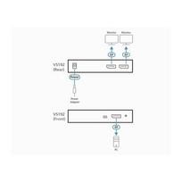 Aten | VS192-AT-G | Video/audio splitter - 2 ports | VS192-AT-G | 4719264645242