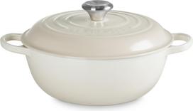 Le Creuset Puodas Signature 22 cm, smėlio spalvos