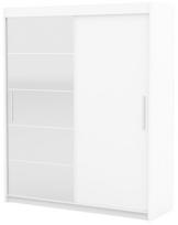 Spinta ADRK Esti, balta sp., 59 cm x 180 cm x 215 cm, su veidrodžiu