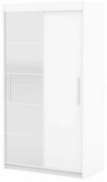 Spinta ADRK Esti, balta sp., 59 cm x 120 cm x 215 cm, su veidrodžiu
