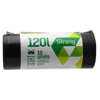 Šiukšlių maišai SORTEX, 120 l, 35 mikr, LDPE, SVASRX4771459049594