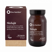 Shilajit Energizing Blend Energizuojantis mišinys su išgrynintu Shilajit 50 kapsulių