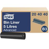 Šiukšlių maišai TORK, 5L, B3, juodos spalvos, SVATRK7310791265674
