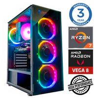 Stacionarus kompiuteris Intop RM74364NS AMD Ryzen 7 5700G, DDR4 16GB, SSD+HDD 500GB 4 TB, AMD Radeon RX Vega 8 Dynamic