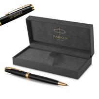 Rašiklis „Parker Sonnet Black Lacquer GT“ su graviravimu