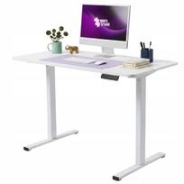 Elektroniškai reguliuojamas stalas 100x60 Spacetronik su atminties funkcija, baltas