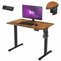 Elektrinis reguliuojamas stalas Spacetronik 120x60 cm, juodas ąžuolas