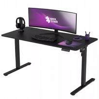 Spacetronik reguluojamas elektrinis stalas 160x80cm, 80kg, LED skydelis, juodas