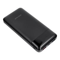 Powerbank Charmast W2089 PD3.0 3A 22,5W 20000 mAh su integruotais USB A, USB C, Lightning ir Micro USB kabeliais, juodas