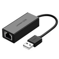 Ugreen išorinis tinklo adapteris RJ45 - USB 2.0 100Mbps Ethernet juodas (CR110 20254)