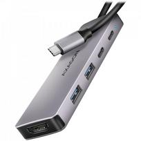 AXAGON HMC-5H60 USB-C 3.2 Gen 1 hub, 2x USB-A, 1x USB-C, 4K 60Hz HDMI, PD 100W, 15cm USB-C cable
