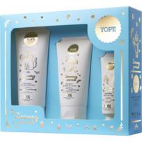 YOPE dovanų rinkinys „Winter Morning“ (dušo gelis 200 ml + kūno balzamas 150 ml + rankų kremas 50 ml)