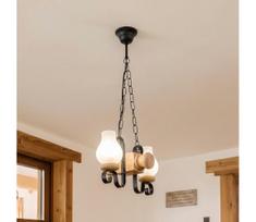 Brilagi - Pakabinama liustra ant grandinės RUSTIC 2xE14/40W/230V ąžuolas