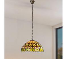 Brilagi - Tiffany vitražinė liustra MARGARET su grandine 2xE27/60W/230V