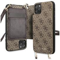 GUESS GUHCN65CB4GB iPhone 11 Pro Max brown hard case 4G crossbody
