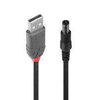 Lindy USB 2.0 Type A to DC 5.5/2.5mm Step Down Adapter Cable 1.5m