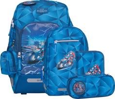 BECKMANN Mokyklinės kuprinės rinkinys Active Air FLX Blue lightning 124-227a/1-6 klasė