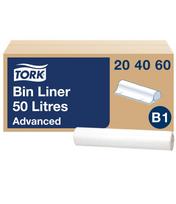 Šiukšlių maišai skirti TORK B1 šiukšliadėžėms, 50 L, 25 vnt, balti, 204060