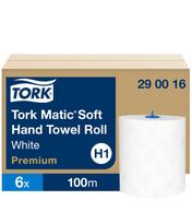 Popieriniai rankšluosčiai  TORK PREMIUM EXTRA SOFT H1, 290016, 2 sl., 21 cm x 100 m, balta sp.