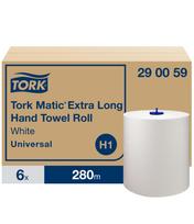 Popieriniai rankšluoščiai TORK UNIVERSAL H1, 290059, 1 sl., 1220 serv., 21 cm x 280 m, balta sp.