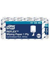 Popieriniai rankšluosčiai TORK,  473246, REFLEX MINI M3, 1.sl., 19.8 x 35 cm, 120 m/rul., balta sp.
