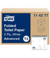 Tualetinis popierius TORK T3 Advanced, baltas, 2 sluoksniai, 252 lapeliai, 1 vnt., 114277