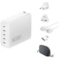 4smarts Flex Pro Travel GaN 200W 4xUSB-C AC Adapter, white