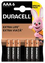 Baterijos DURACELL AAA, LR03, 6vnt