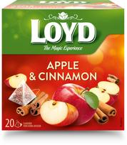 Vaisinė arbata LOYD, obuolių ir cinamono skonio, 20 x 2,5g