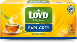 Juodoji arbata LOYD Earl Grey, 25 x 2 g