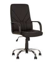 Vadovo kėdė  NOWY STYL MANAGER Tilt CHR68, dirbtinė oda, ECO-30 juoda