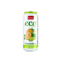 Ekologiškas gazuotas gėrimas RASA apelsinų ir žaliųjų citrinų skonio su sultimis, 0,5 l LT-EKO-001